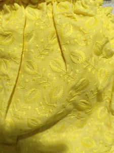 Embroidery yellow bralette Tops
