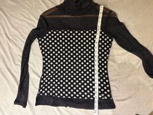 Beautiful Turtleneck Mesh Top