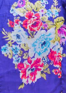 Women Purple Floral Printed Chiffon A- Line Kurta