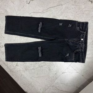 Distressed Black Jeans
