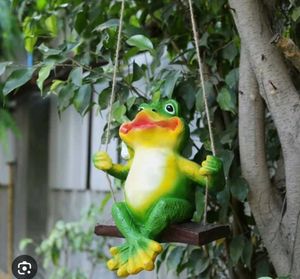 Polyresin Animal Figurin on Swing Statue
