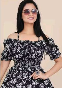 Floral Print Midi Dress