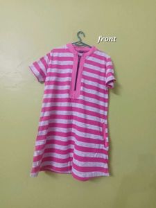 maternity Striped T-Shirt Dress