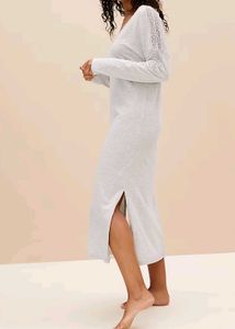 Grey Knit Maxi Dress