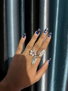 Cute ring adjustable flower wedding diamond