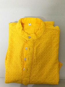 Stylish Yellow Men&#39;s Kurta - New with Tag