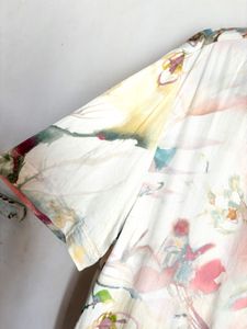 Floral Print Button-Down Top