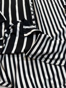 Striped Button-Down Top