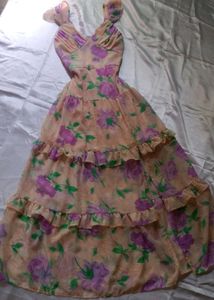 Floral Ruffle Tiered Dress