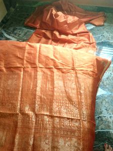 Orange Kanjivaram Silk Saree