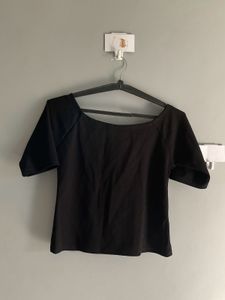 Chic Black Top - Unique Detail