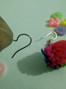 Pom Earrings