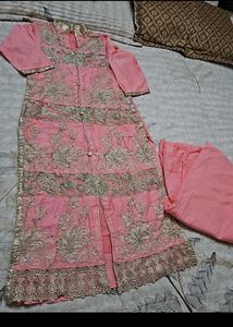 Cotton Embroidered Kurta set
