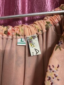 Floral Chiffon Midi Dress