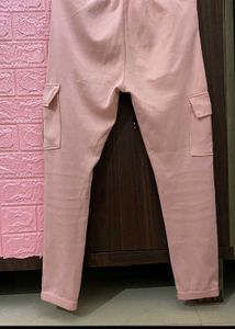Pink Cargo Sweatpants
