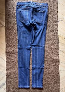 Blue Stripe Denim Westside Jeans