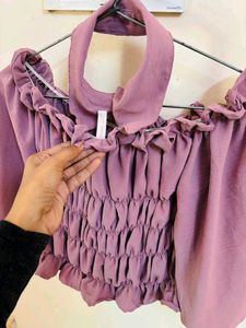 Ruffled Off-Shoulder Top