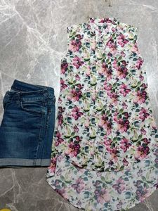 Floral Sleeveless Top