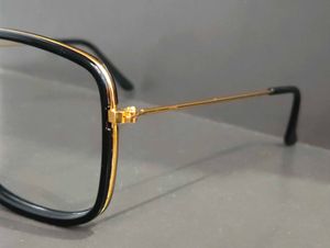 Spectacle Frame Black and Gold Color Edith Design