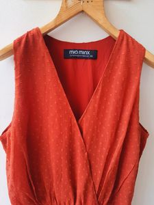 Elegant Rust Maxi Dress