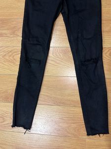 ZARA Skinny Ribbed Jeans Black