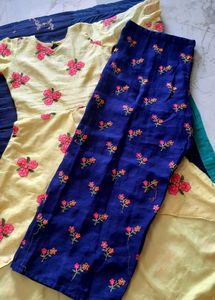 High-low Dress With Plazzo Pant