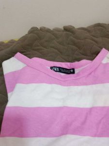 Pink Striped Tee
