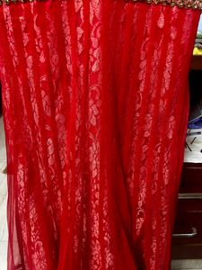 Red Georgette Kurta Set