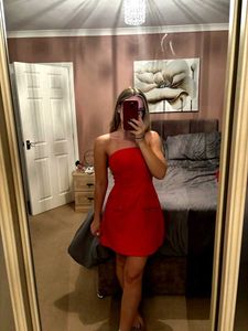 Bandeau Strapless Mini Dress