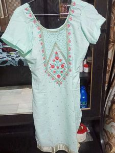 Embroidered Suit Salwar Set 🩵