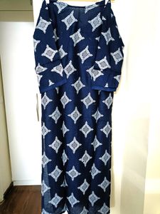 Rayon Stitched Foil Print Kurta
