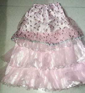 Pink Layered Skirt top