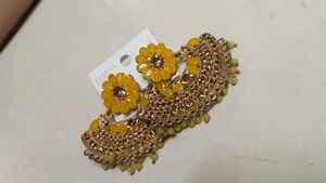 Yellow Floral Earrings