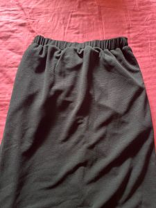 Slit Black Skirt