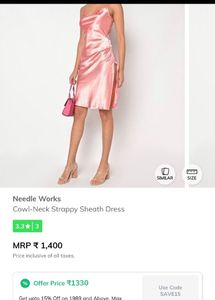 Satin Dress With A Slit