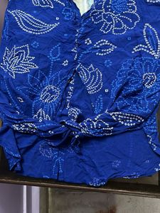 Blue Printed Shirt