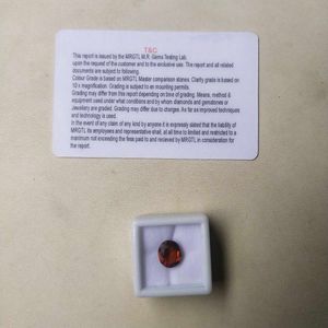 7.26 Cts. Gomed Garnet Hessonite Gemstone . गोमेद
