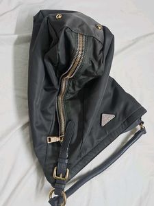 Prada Nylon &amp; Leather Handbag