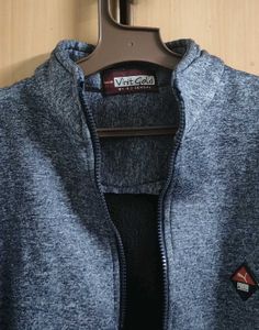 Stylish Blue Zipper Jacket