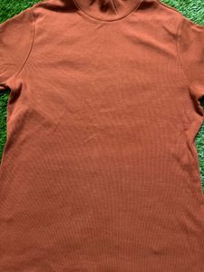 Rust Colour High Neck Top