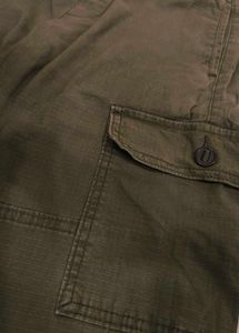 Olive Green Casual Pants