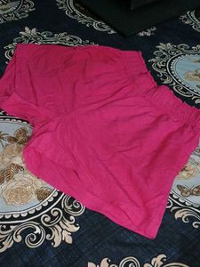 Pink Casual Shorts For Women