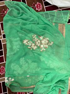 Worked Unstitched Kurti Material