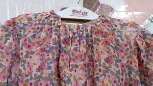 Twenty Dresses Floral Print  High Neck Top