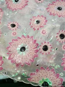 Embroidered Net Blouse Fabric