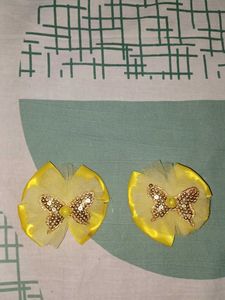 Cute Little Yellow Pins For Baby Gurls Or Girls💛