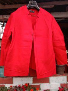 Stylish Red Overcoat