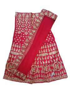 Full Zari Work Wedding Lehenga