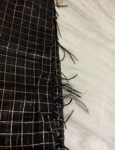 Black &amp; Gold Checkered Scarf