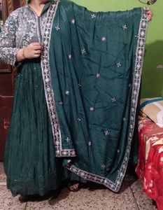 Elegant Green Ethnic Gown